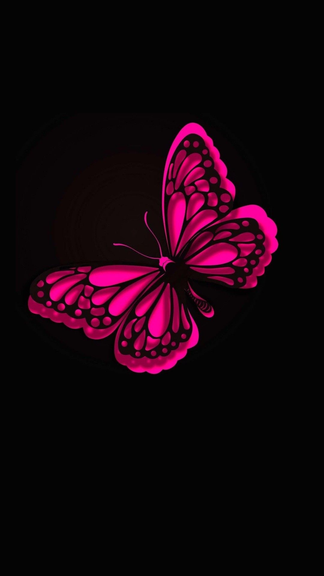 Fondo iPhone de Mariposa Rosa HD | 2019 fondos de pantalla lindos