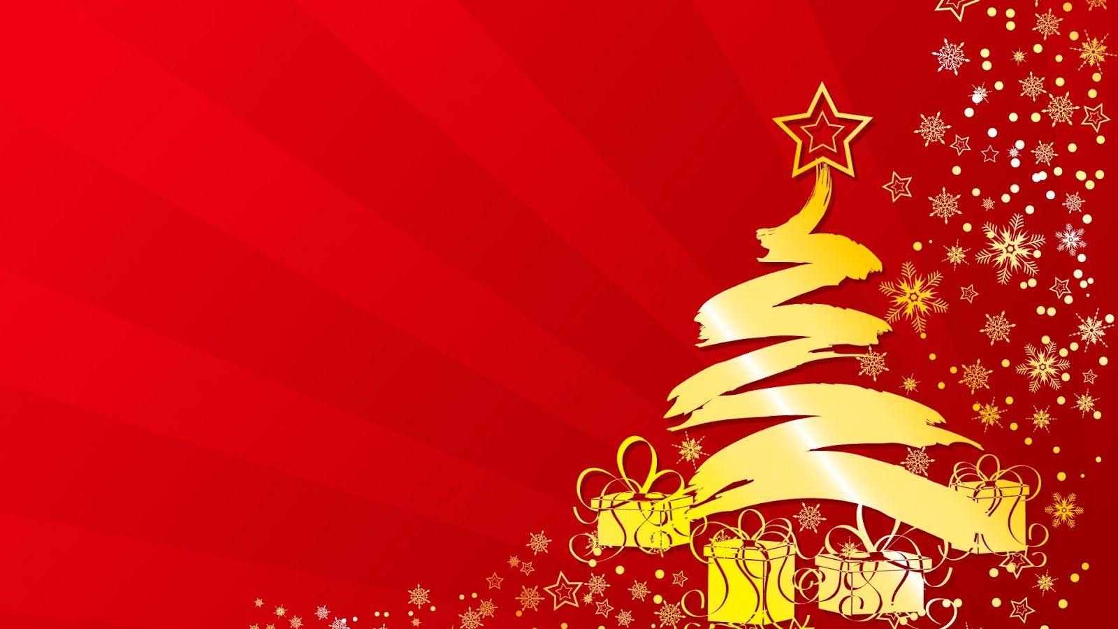 Fondos de pantalla de Navidad - Feliz Navidad - Regalos y estrella doradas
