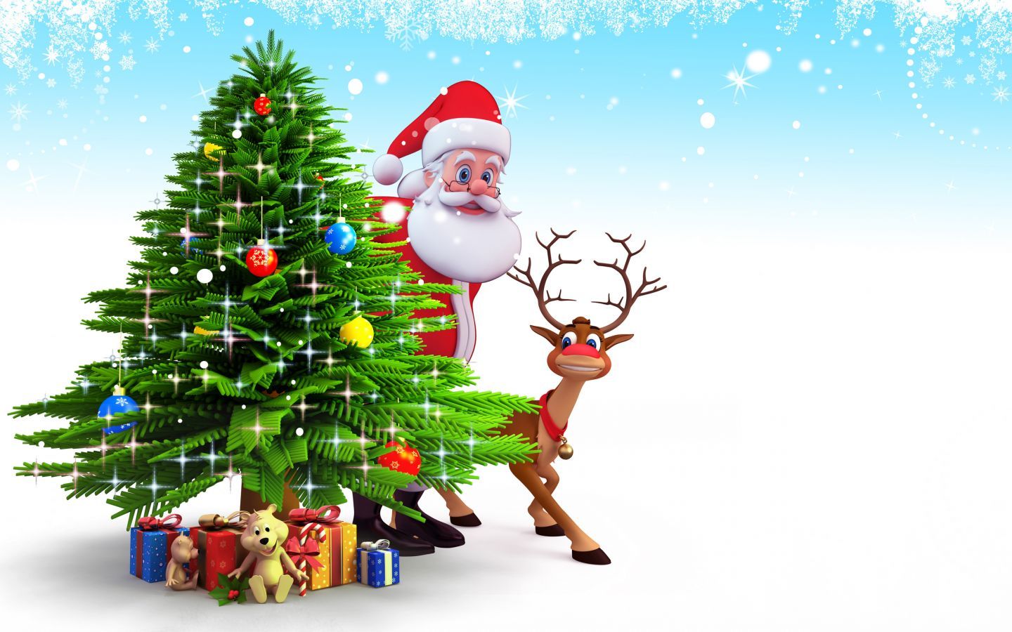 Navidad Wallpaper - Merry Christmas Santa Claus Wallpaper Hd