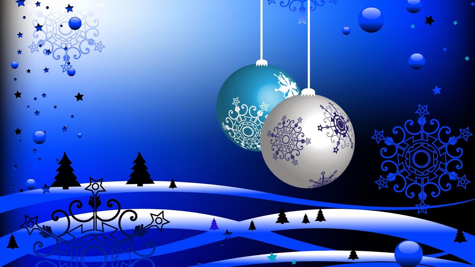 Fondos de pantalla de Navidad - Feliz Navidad - Esferas navideñas con fondo