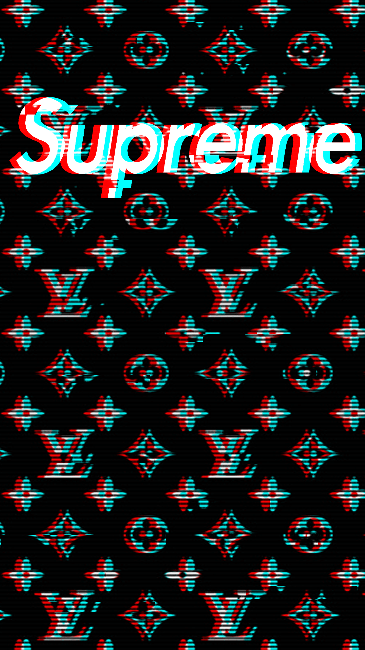 Black Louis Vuitton Supreme Wallpapers - Top Free Black Louis