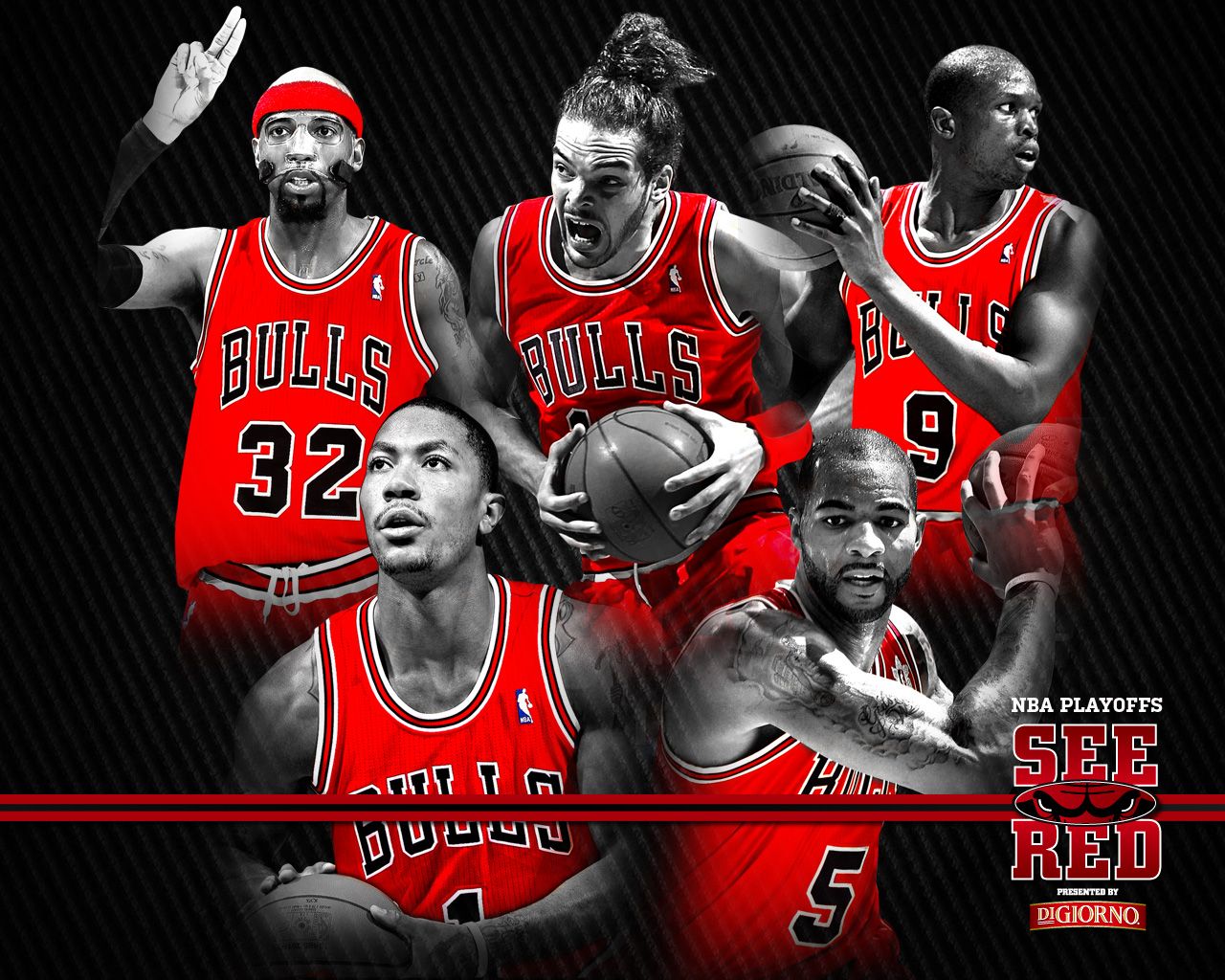 Fondo de pantalla de los Chicago Bulls 1280x1024