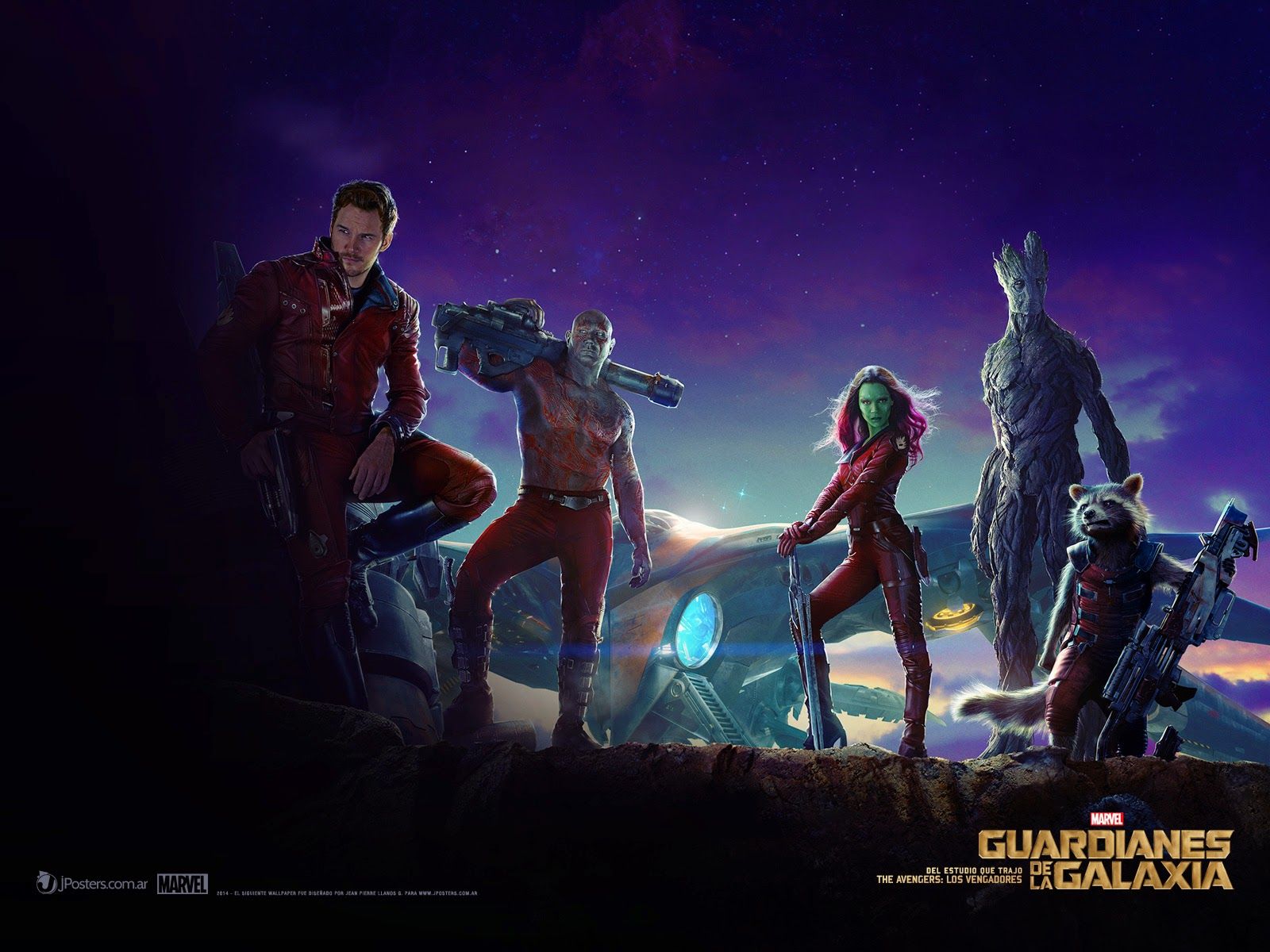 Fondo de pantalla de los Guardianes de la Galaxia 1600x1200