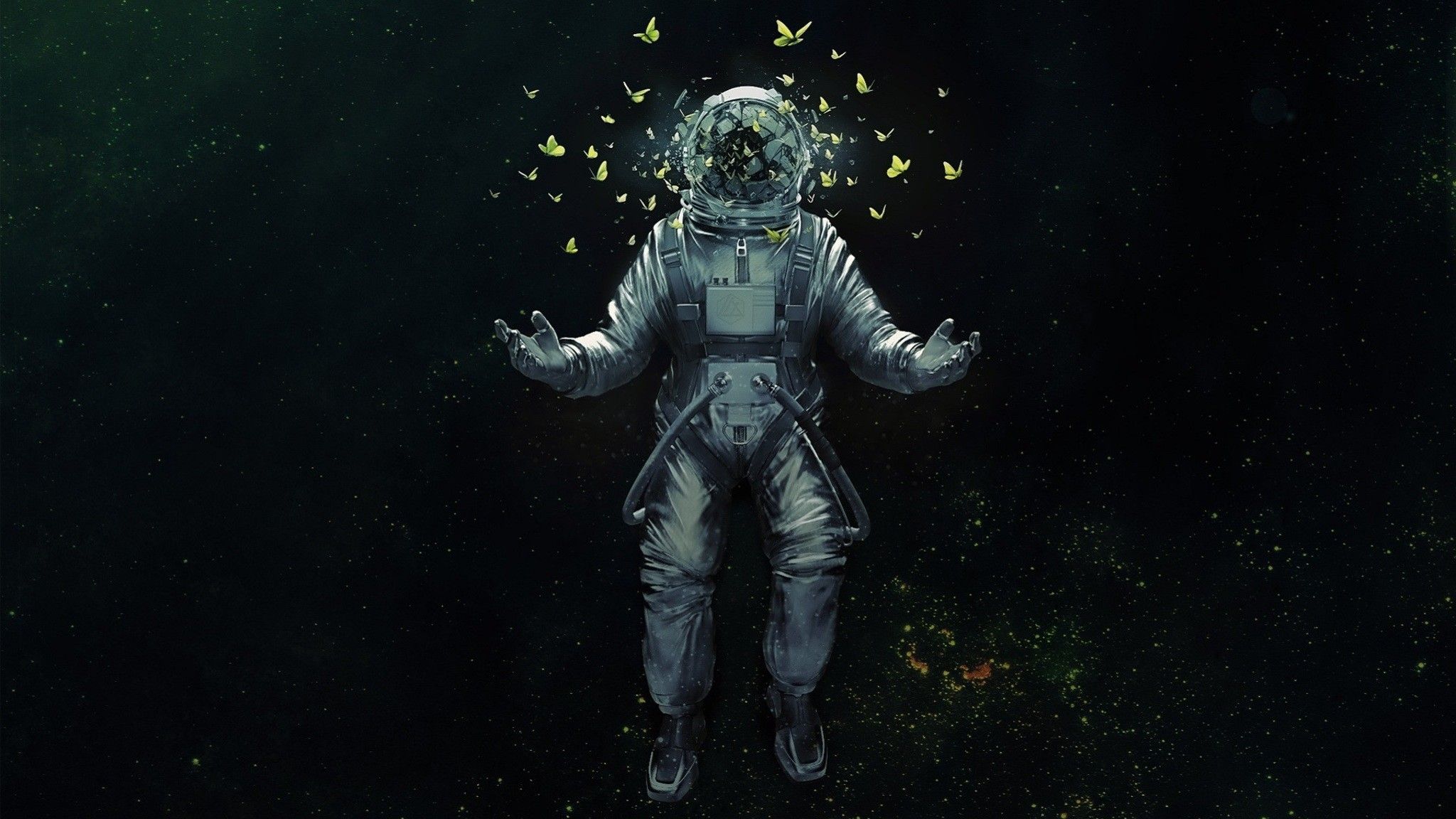 Fondo de pantalla de astronauta 2048x1152