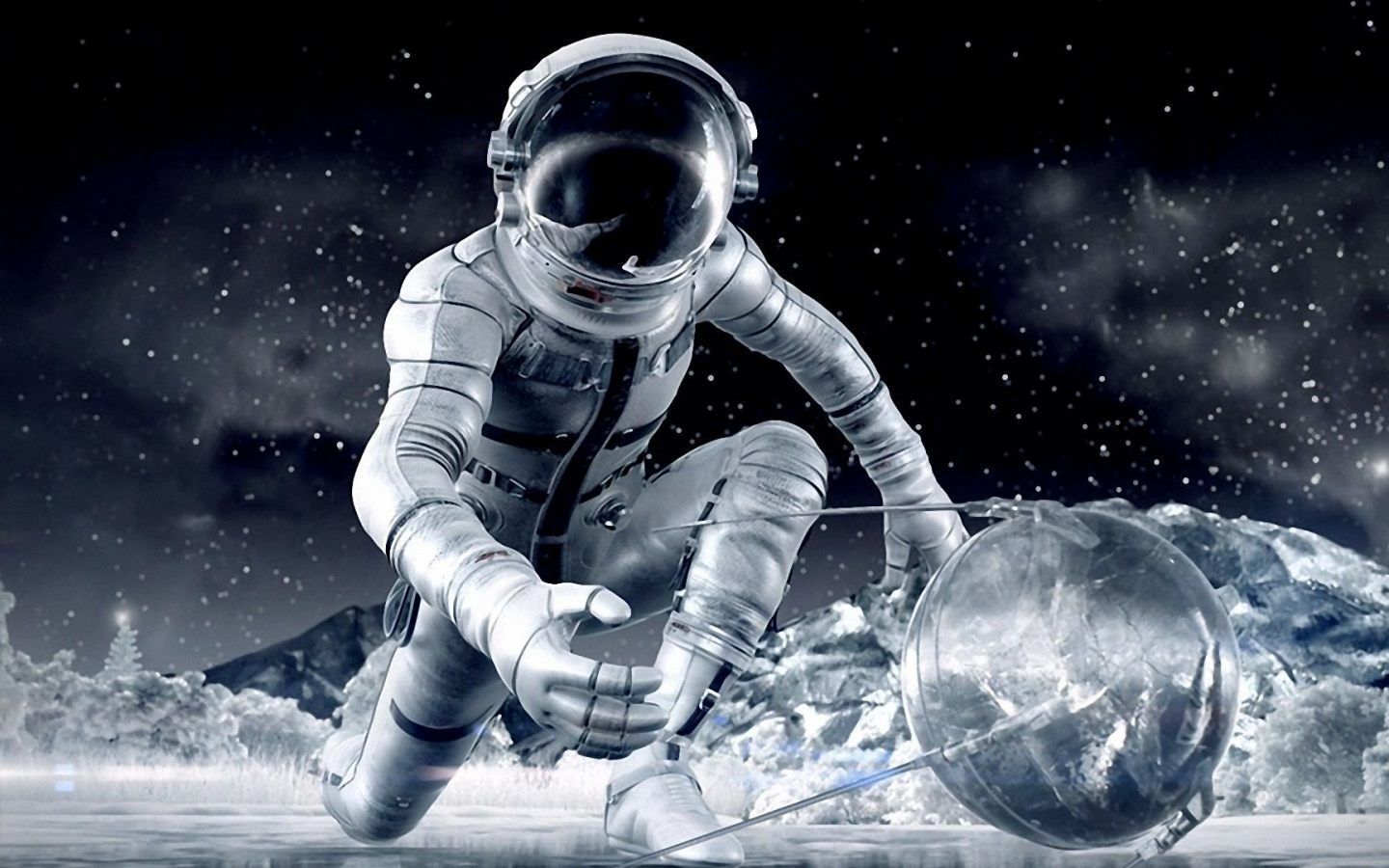 Fondo de pantalla de astronauta 1440x900