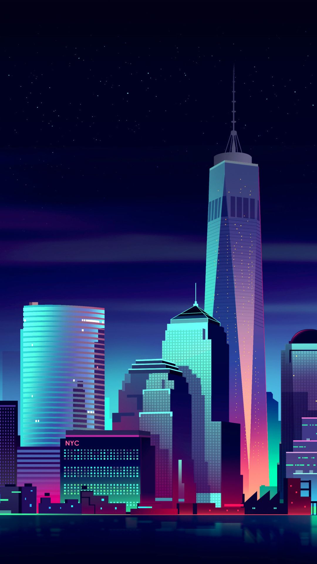 Cualquier otro fondo de pantalla de pixel city night como este para teléfonos