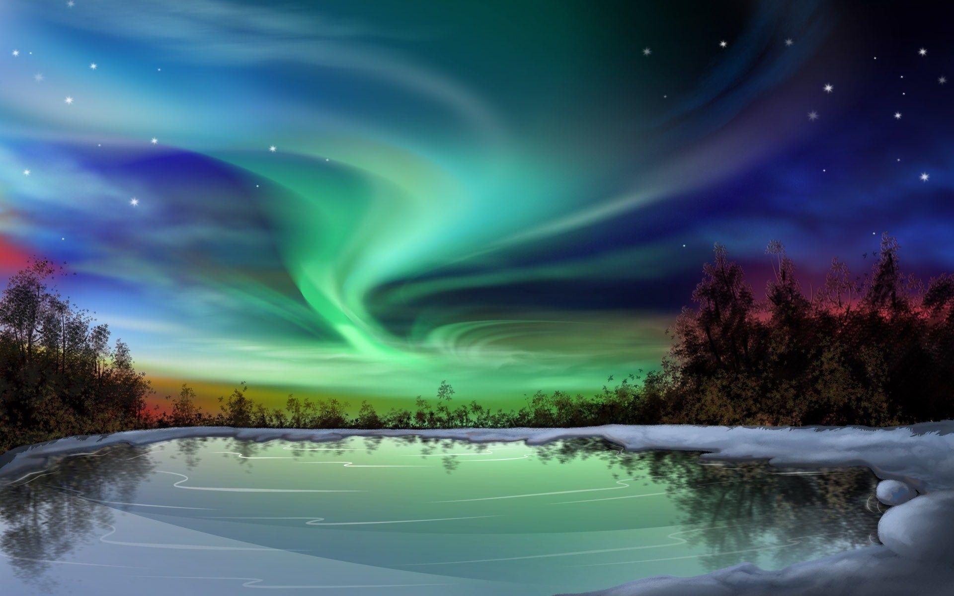 Fondos de pantalla de auroras boreales - FondosMil