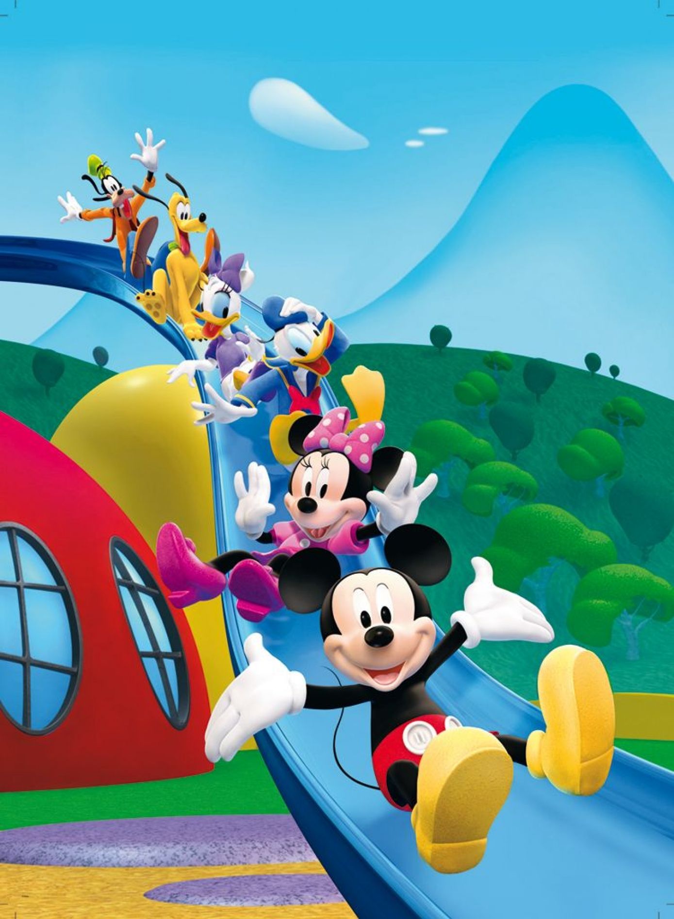 Mickey Mouse and Friends Cartoon HD Wallpaper para iOS 7 - Dibujos animados