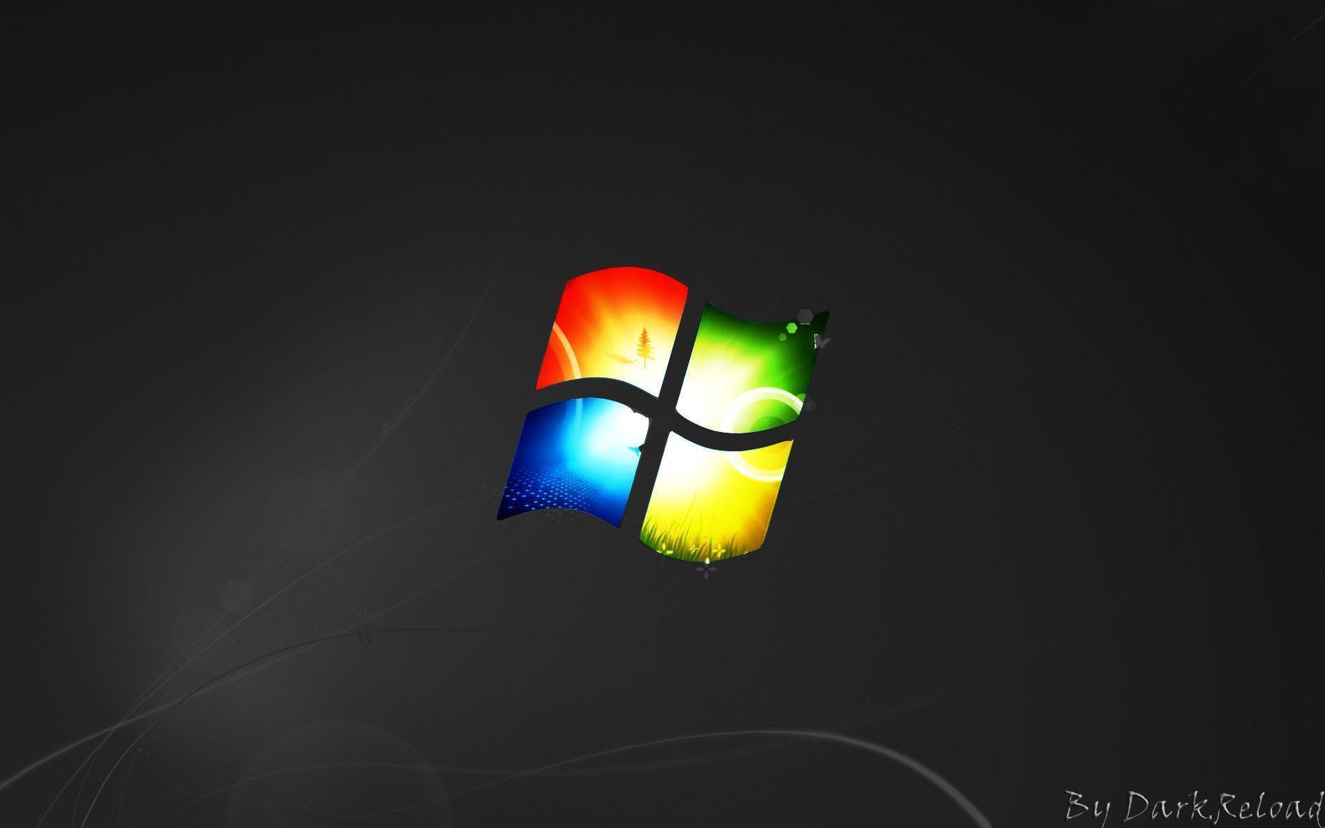 Windows 7 Black Wallpapers - Fondo de pantalla de la cueva
