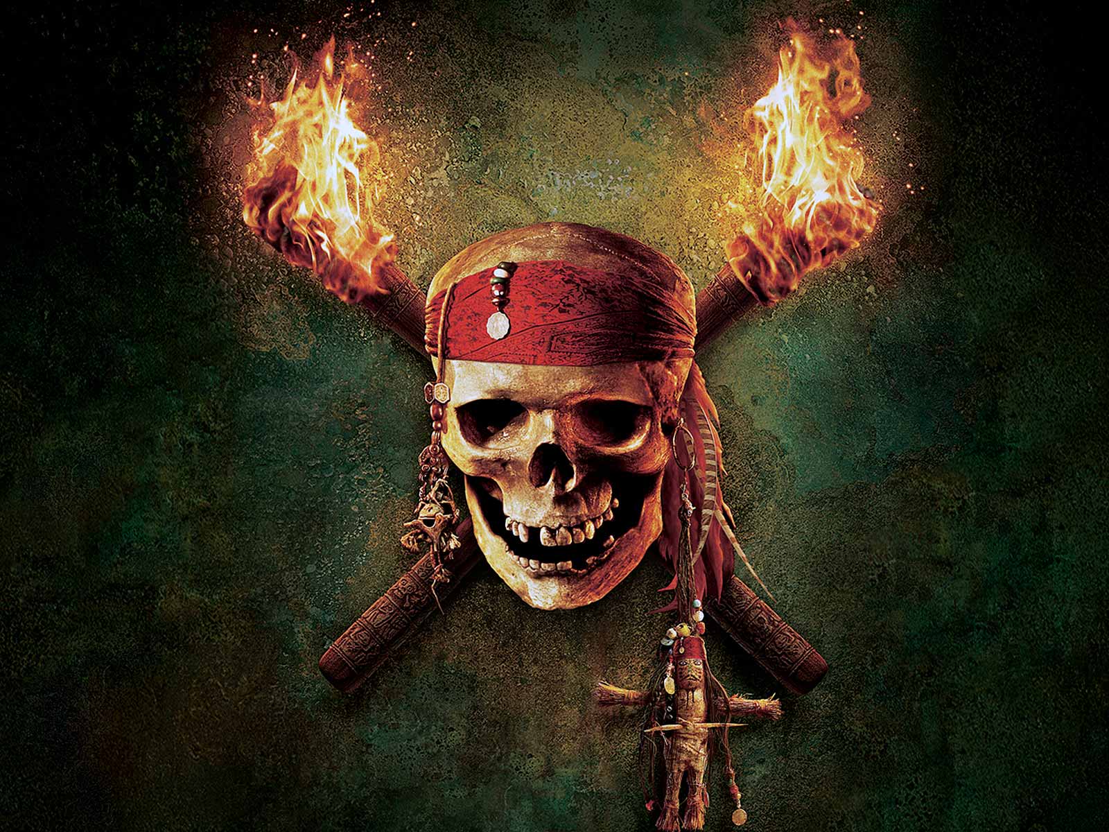 Pirates of the Caribbean Skull Fondos de Escritorio