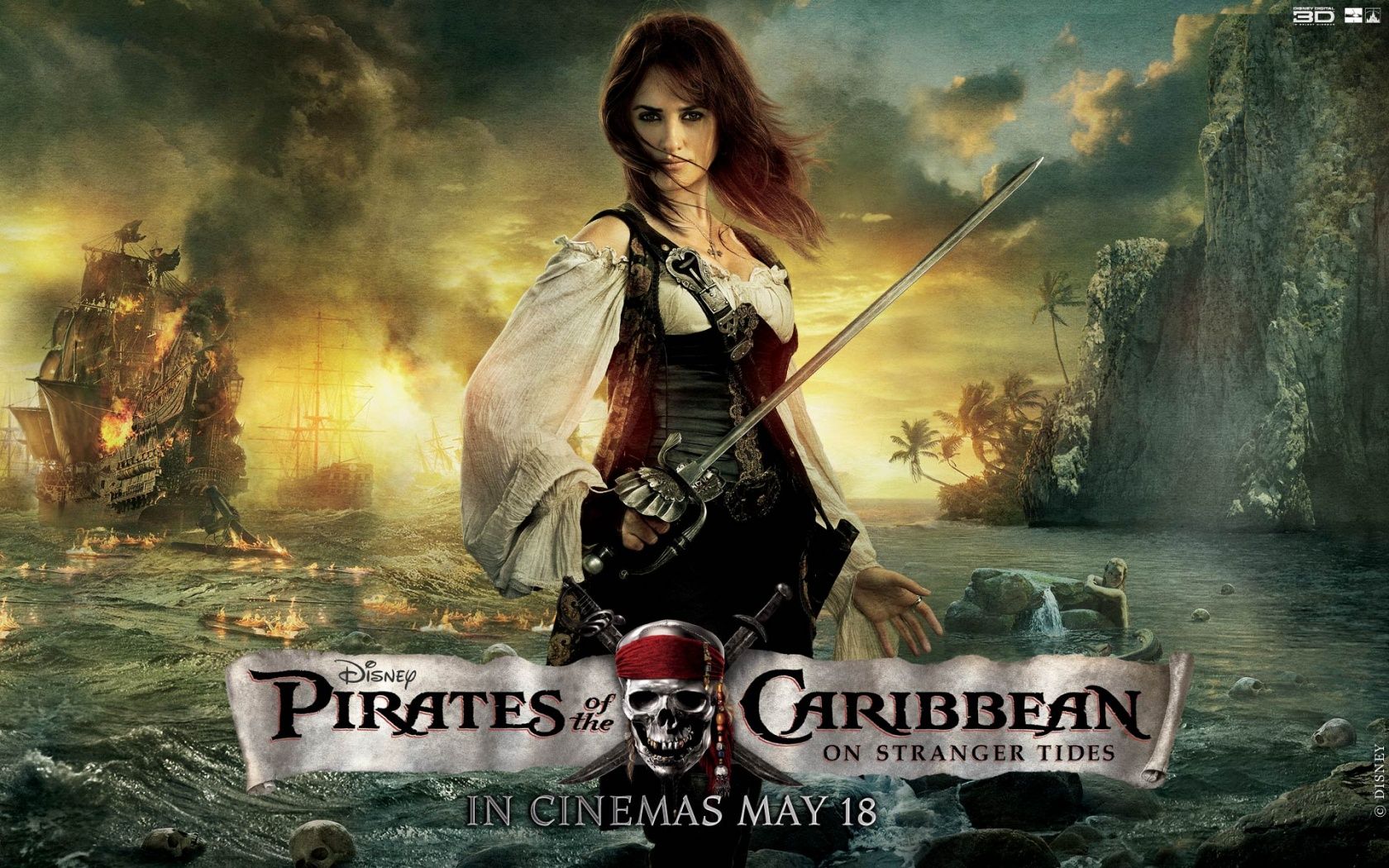 Penélope Cruz Piratas del Caribe Fondos en formato jpg para