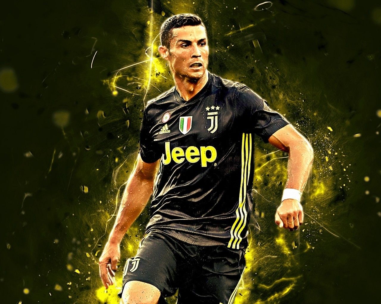 Descargar 1280x1024 Cristiano Ronaldo, jugador de fútbol, fútbol
