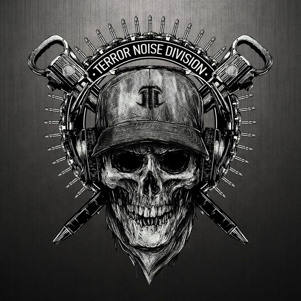Terror Noise Division Skull Logo iPad Wallpapers Descarga gratuita
