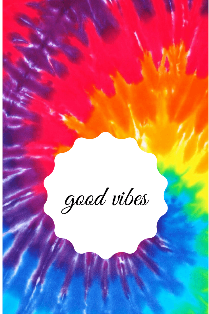 Fondo de pantalla de Good Vibes: hecho con papel tapiz hippie Tie Dye