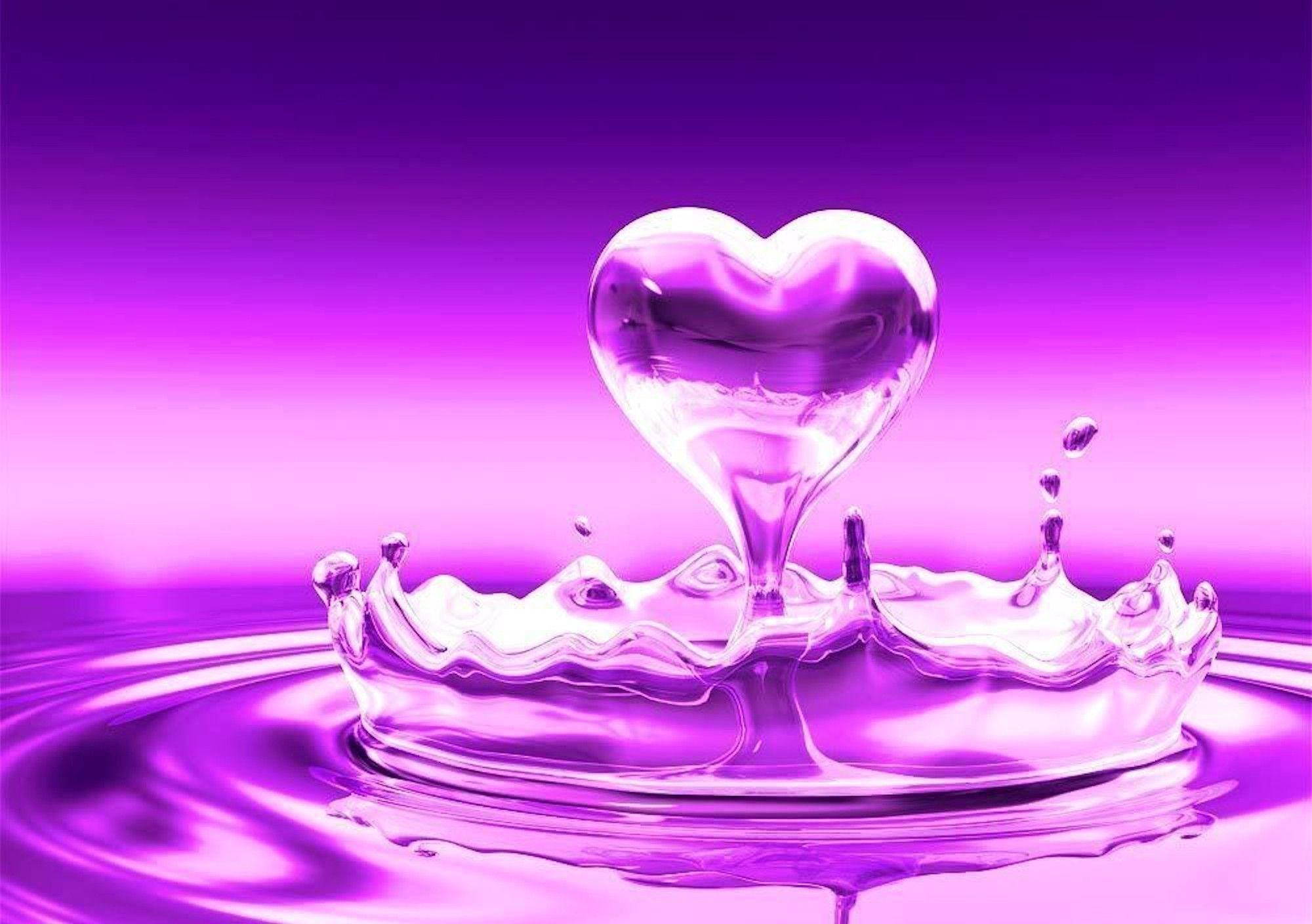 Más de 60 fondos de pantalla de Purple and Pink Heart - Descarga