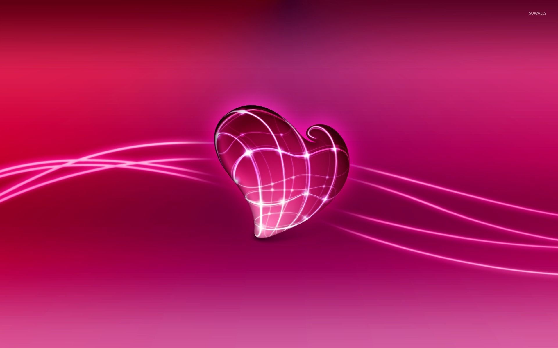 Más de 45 fondos de pantalla de Neon Pink Hearts - Descarga