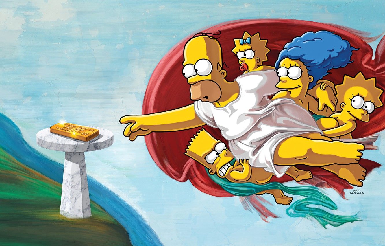 Fondo de pantalla Los simpsons, Figura, Imagen, Homer, Maggie, Maggie