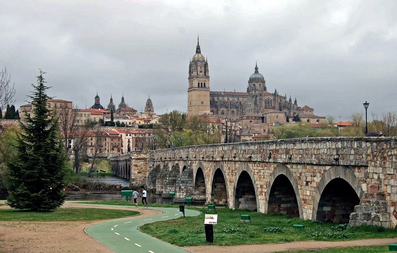Puente de papel tapiz, Catedral, España, imágenes de Salamanca para escritorio