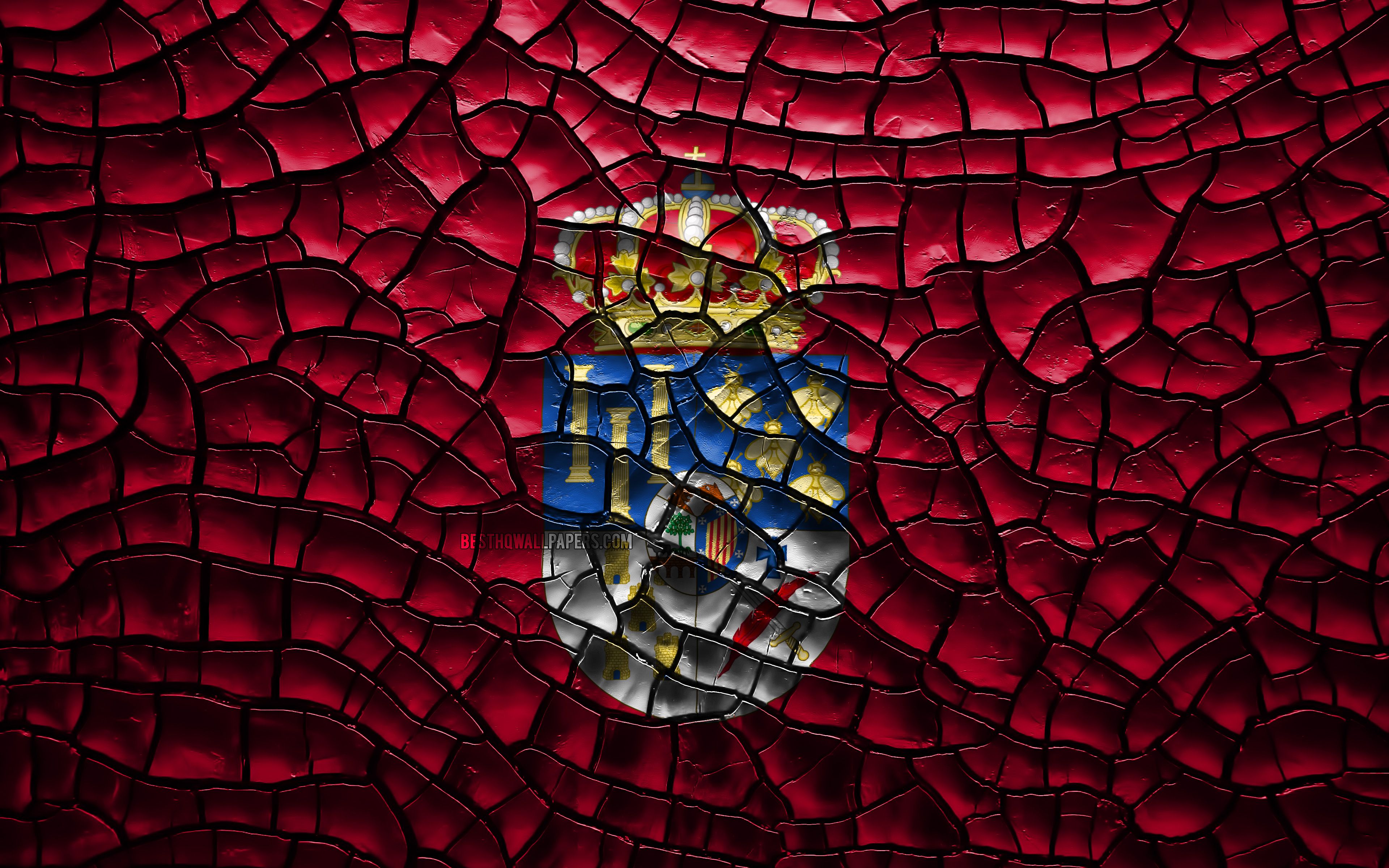 Descargar fondos de pantalla Bandera de Salamanca, 4k, provincias españolas