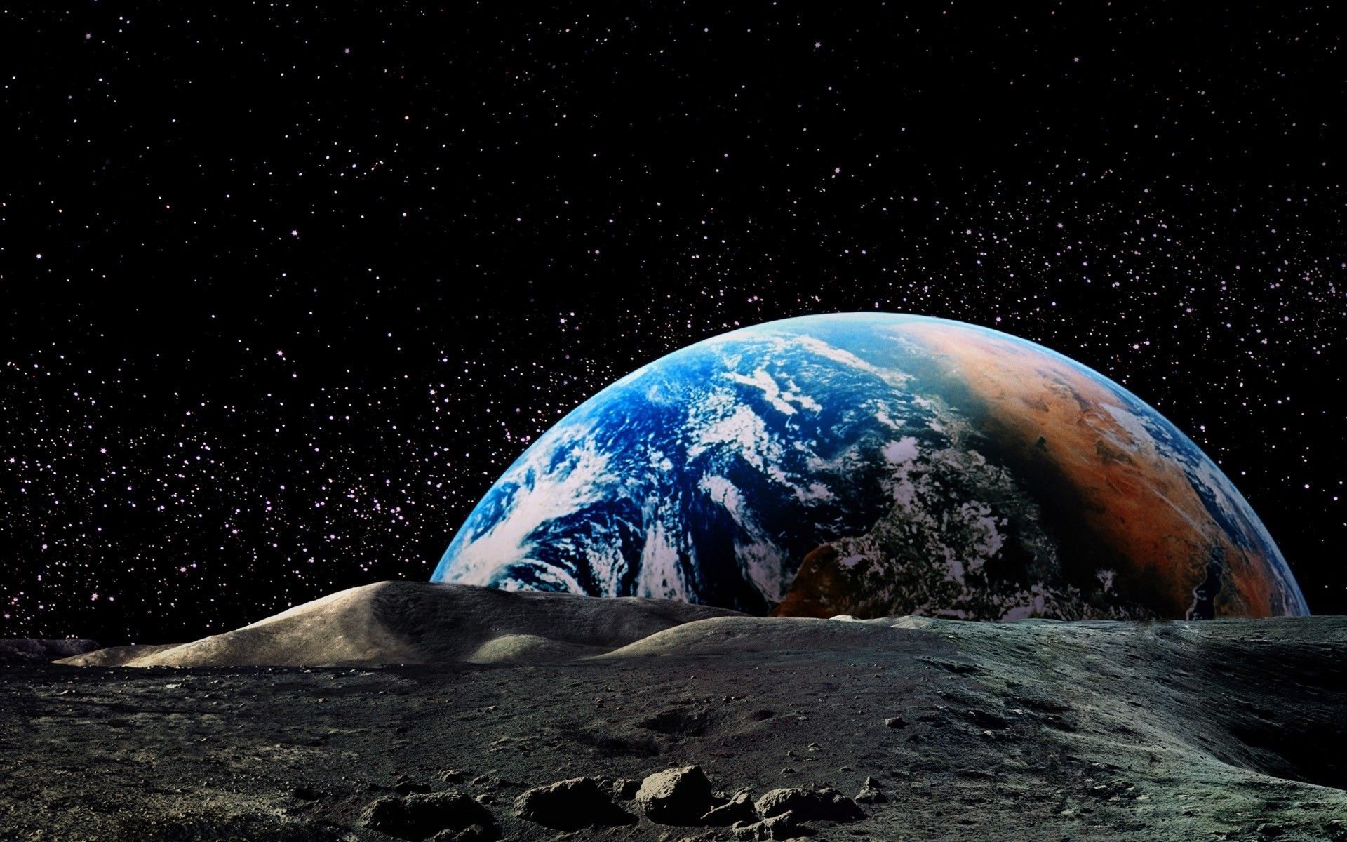2809952 naturaleza paisaje planeta tierra espacio luna horizonte estrellas