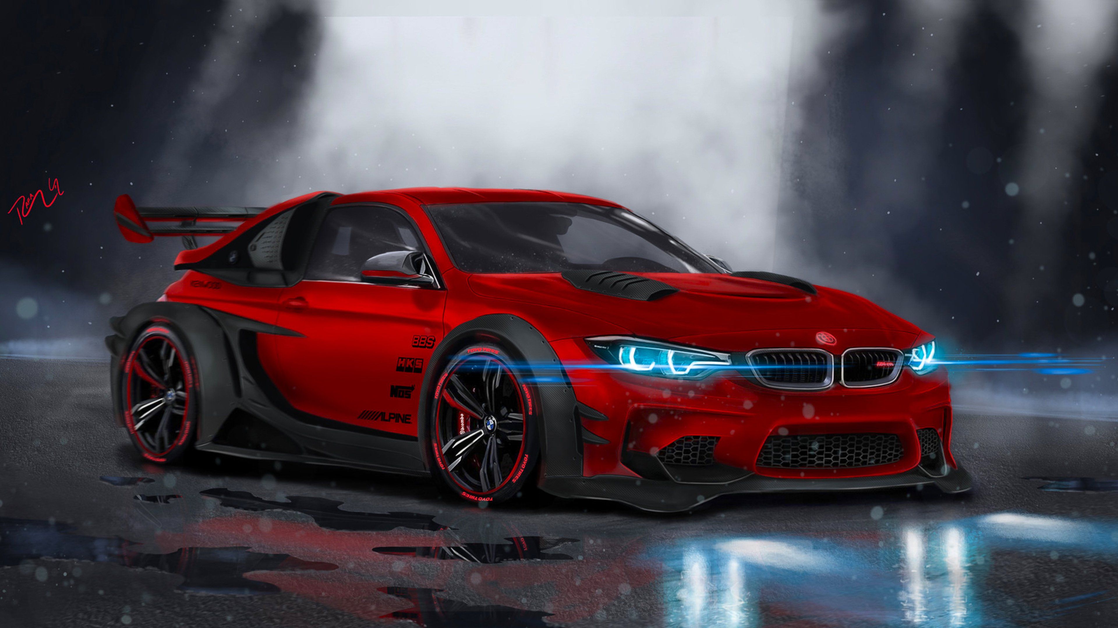 BMW M4 altamente modificado, HD Cars, fondos de pantalla 4k, imágenes, fondos