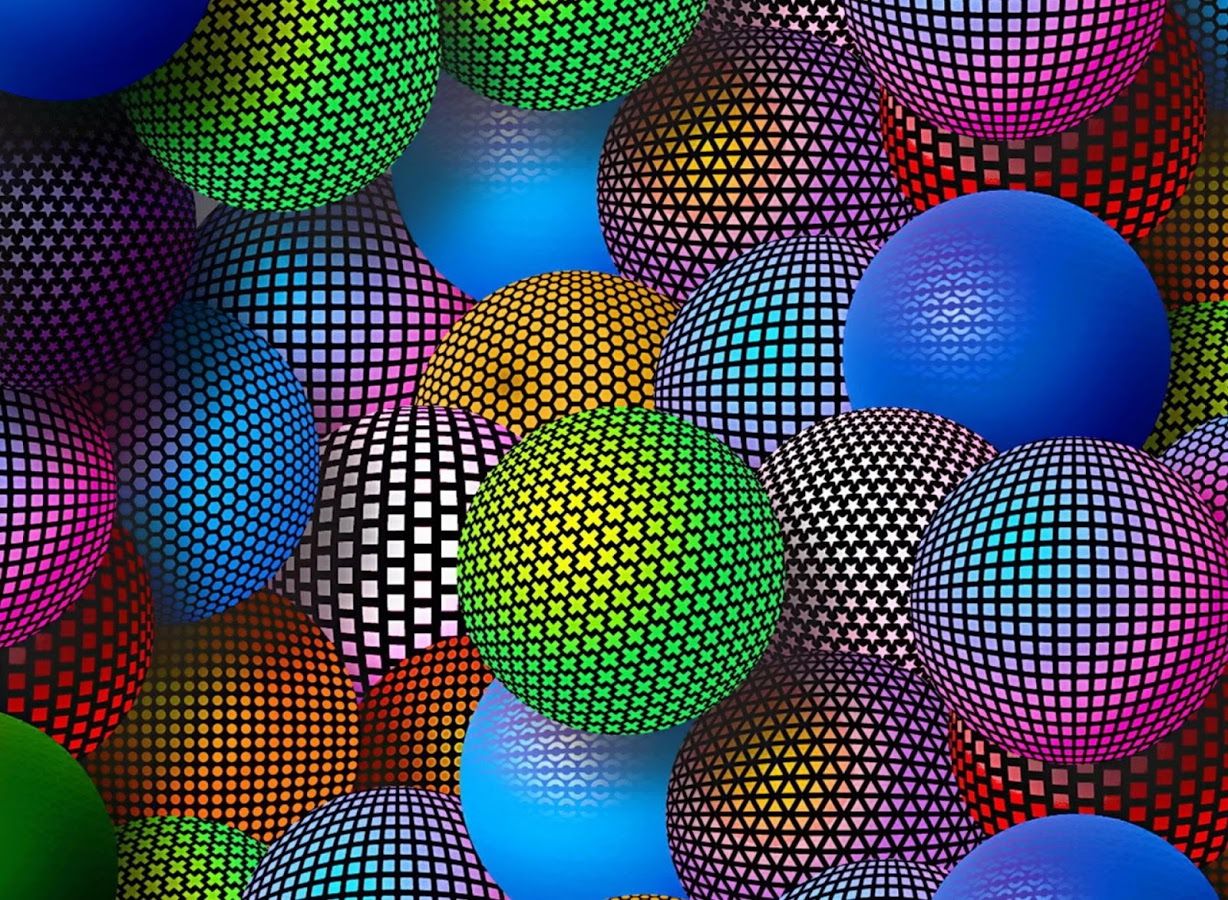 Globos de colores 3D #Wallpaper - HD Wallpapers