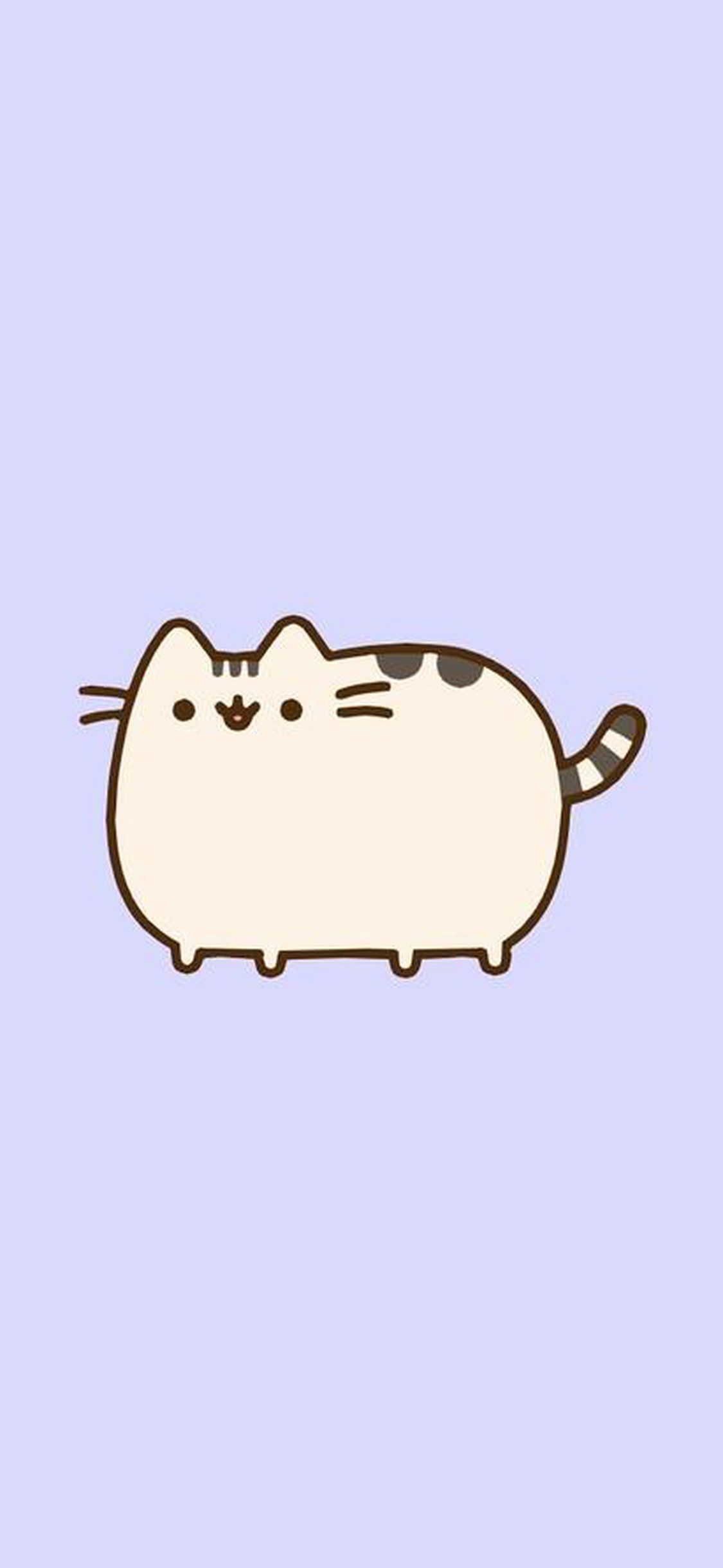 Descargar Funny Fat Pusheen Cat para Iphone X Wallpaper - Coloring