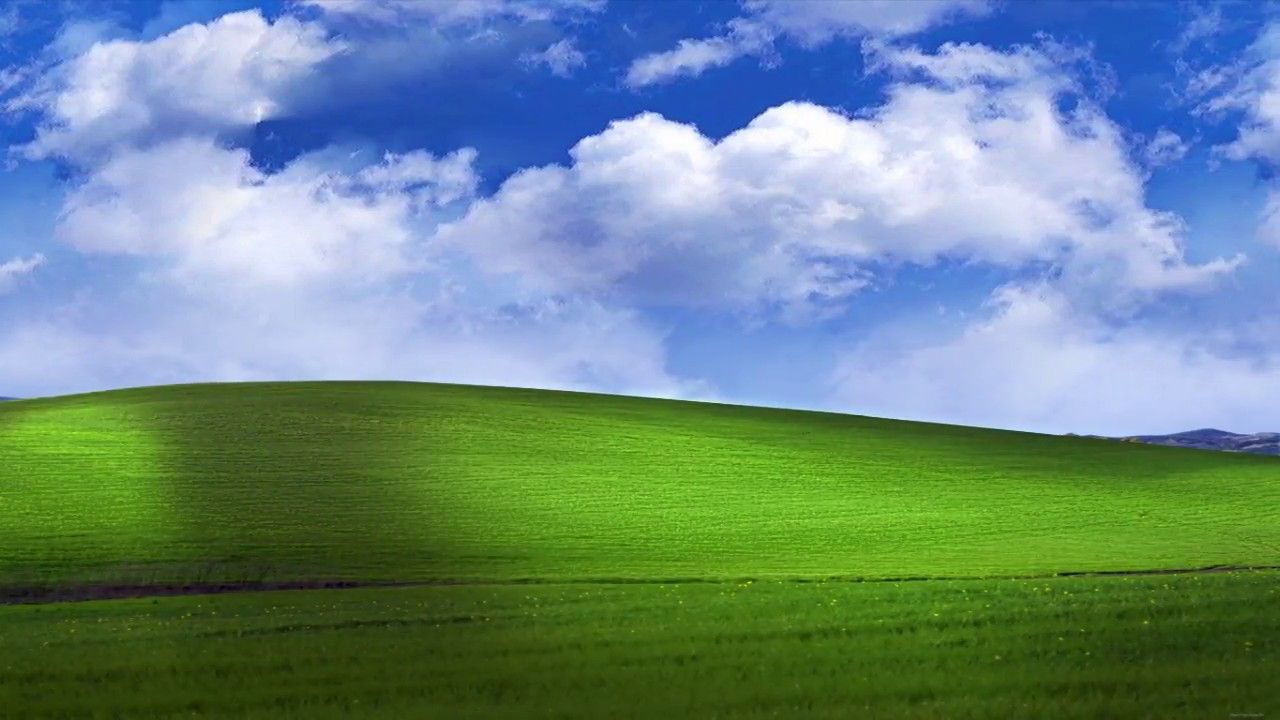 Felicidad (Fondo de pantalla predeterminado de Windows XP) animada